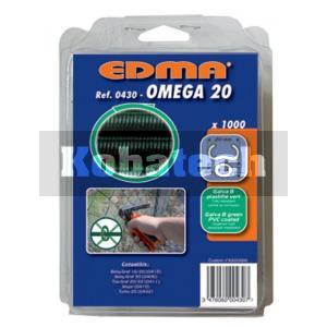 EDMA Spony 043001 poplastované zeleným PVC 1000 ks OMEGA 20 