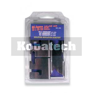 EDMA 069555 náhradné nože 35x30mm (pár) pre rezač drážiek do izolačných materiálov CANALCUT