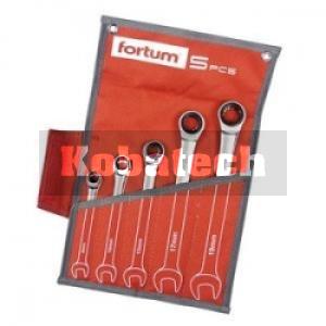 FORTUM sada račňových očko-vidlicových kľúčov 5-dielna, 4720102