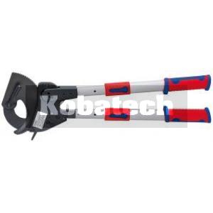 Knipex 9532100 Kliešte na káble, (princíp rohatky so západkou)