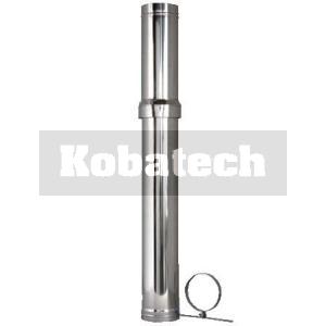 komín pr.80/125 bez koncovky -PPH- A/Inox