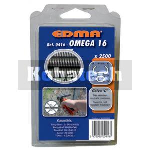 EDMA Spony 041601 pozinkované 2500ks OMEGA 16 