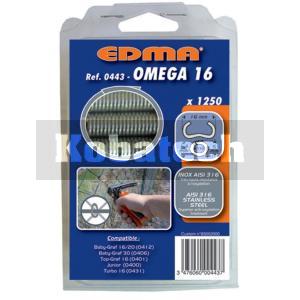 EDMA Spony 044300 antikorové 1250ks OMEGA 16 