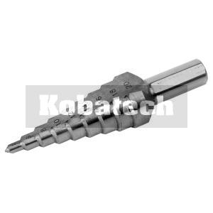 Vrták stupňovitý  4-12mm, HSS stupňovanie 1mm, stopka pr.6mm, dĺžka 65mm, 8801160