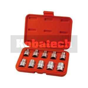 Hlavice nástrčné 1/2", vnútorné TORX E8-E24, sada 10ks, CrV, 8818128