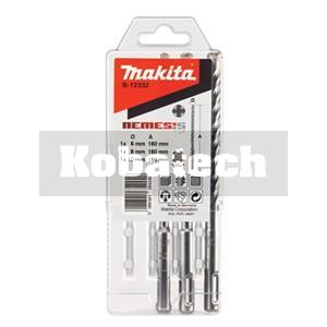 Makita Sada 6,8,10/160 mm 4-britých vrtákov do betónu SDS+ NEMESIS 