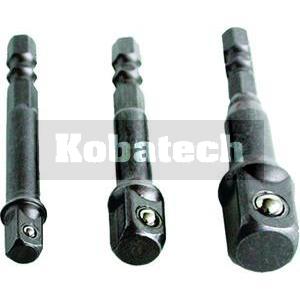 Adaptéry do vŕtačky1/4"-3/8"-1/2"  /sada 3 ks , 32600 , 18604