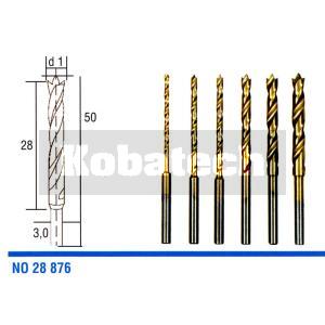 Proxxon vrtáky so špičkou 1,5-4,0 mm HSS-Tn sada 6 ks 28876