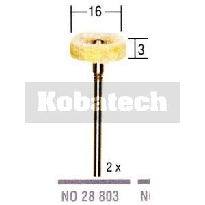 Proxxon 28803 kotúč leštiaci 16x3x2,35 mm plstený disk