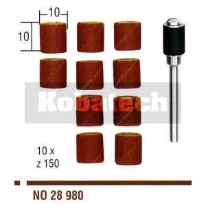 Proxxon 28980 hlavice brúsne 10x10 mm/ 10 ks korundové s upínacou stopkou