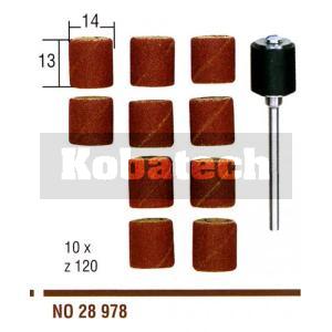 Proxxon 28978 hlavice brúsne 14x13 mm/ 10 ks korundové s upínacou stopkou