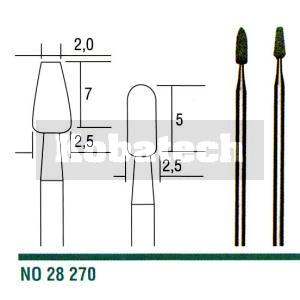 Proxxon brúsne telieska 2,0 a 2,5 mm z karbidu kremíka 2ks , 28270