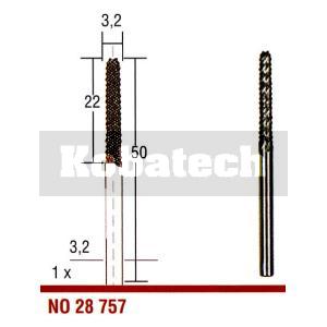 Proxxon fréza rašpľová 3,2x22x50 mm , 28757