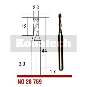 Proxxon Tvrdokovová fréza 2,0mm 28759