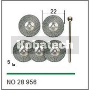 Proxxon 28956 kefa kruhová 22x2,35 mm štetcová, nerezová /5 ks