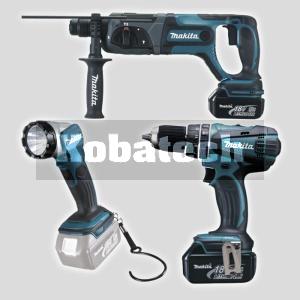 MAKITA DK18050 Sada akumulátorového náradia (BHP456D + BHR241D + BML802)