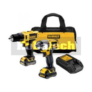 DeWalt DCK211C2T Combo sada aku vŕtačka /skrutkovák + rázový uťahovák 10,8V