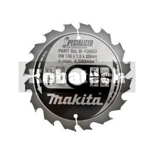 Makita Kotúč pílový 136x1,5x20 Z16 pre aku píly na drevo, B-10643