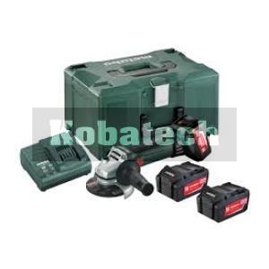 Metabo set W 18 LTX 125 Quick AKU uhlová brúska 3x4Ah Metalock, 602174960