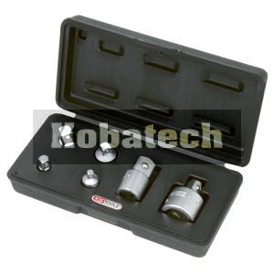 KS Tool sada adaptérov 6-dielna 1/4"-3/8", 3/8"-1/2", 1/2"-3/4",  911.0106