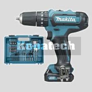 Makita HP331DWAX1 Skrutkovač vŕtací s príklepon AKU Li-ion 10,8V 2,0Ah +74ks sada bitov, 