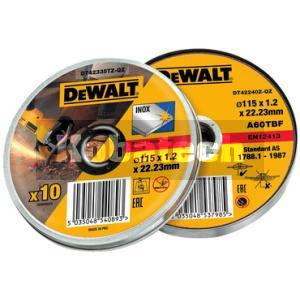 DeWALT DT42335TZ kotúče rezné 115 mmx1,2 (sada-10 ks)