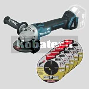 Makita Brúska uhlová 125mm AKU Li-ion 18V bez akumulátora a nabíjačky, DGA506ZX1