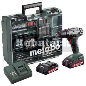 Metabo BS 18 SET,Aku-vŕtačka 18V so skrutkovačom, 602207880