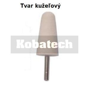 Kotúč plstený 25x30-6mm FCG KEL kužeľový zaoblený so stopkou, 16711