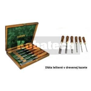 Narex sada dlát ploché 8532 50 PREMIUM sada 6 ks, 6-10-12-16-20-26 mm leštené v kazete WOOD LINE PLUS