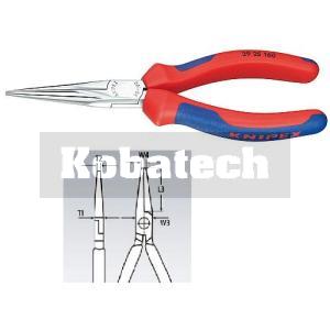 Knipex kliešte 160 mm polguľaté špicaté na telefónne spoje 2925160