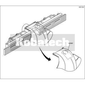 Wolfcraft Náhradný diel bezpečnostný kryt 116600681 pre Wolfcraft Paralelne vodítko 6901000 pre frézu k Master cut stolom