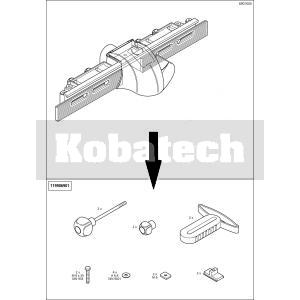 Wolfcraft Náhradný diel príslušenstvo 119906901 pre Wolfcraft Paralelne vodítko 6901000 pre frézu k Master cut stolom