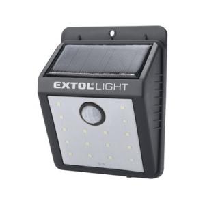Extol Light Svetlo LED nástenné so solárnym poanelom a pohybovým senzorom, 120lm, 3.7V/1,2Ah Li-ion, 43130