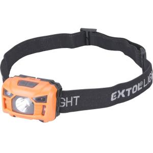 Extol Light lampa čelová  nabíjateľná 3W, 100lm, 3.7V/1,2Ah LiPo, 74g, 43180