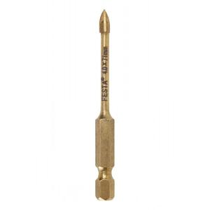 Festa Vrták 4,0x71 mm 4-britý do skla a keramiky ,6-hr.stopkov 1/4" 24780