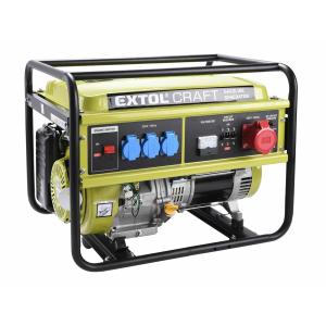 Extol Craft Elektrocentrála rámová benzínová 400V/230V, 5,5W/3x1,8kW, 13HP, 421011