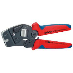Knipex Samonastaviteľné čelné kliešte pre lisovanie káblových koncoviek 190mm, 97 53 09