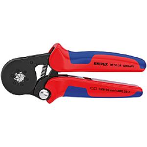 Knipex Samonastaviteľné bočné kliešte pre lisovanie káblových koncoviek 180mm, 97 53 14