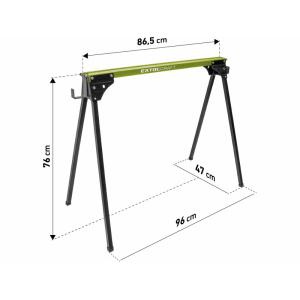 Extol Craft Podstavec pracovný skladací kovový, výška 76,5cm, max. 450kg, 956070