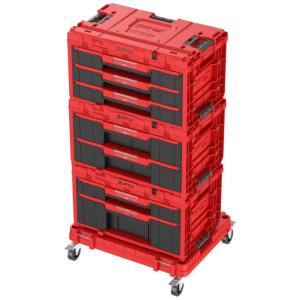 Strend Pro Box QBRICK® System ONE Workshop Red - Cart, 3x Toolbox, 4 dielna sada boxov na náradie, 239949 
