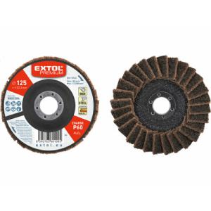 EXTOL PREMIUM, Kotúč lamelový šikmý-korund, Ø125mm, P60, 8803384