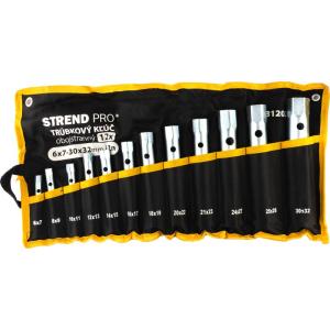 Strend Pro Kľúč 6x7-30x32 mm, trúbkový, obojstranný, Zn, set 12 ks, 2312025