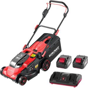 Worcraft Kosačka CLM-S40LiBH ShareSYS, 2x20V Li-Ion, 430 mm, 50 lit., bezuhlíková, SET 2x4.0 Ah aku + rýchlonabíjačka, 1111635 