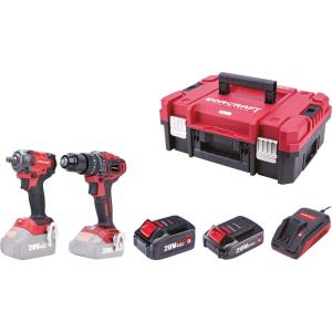 Set Worcraft XCUBE031 ShareSYS Toolbox, uťahovák 450 Nm, skrutkovač 50 Nm, 1x 2.0 Ah akumulátor + 1x 4.0 Ah akumulátor, 1x nabíjačka, 114883 
