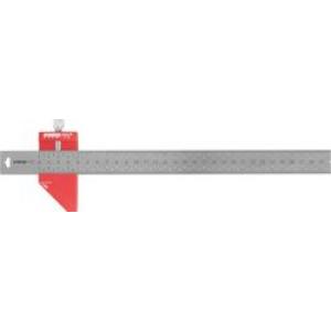 Strend Pro Pravítko tesárske Premium, 300 mm, nastaviteľný doraz, s magnetom, 2160382
