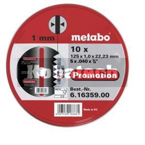 Metabo Rezný kotúč Promotion 125x1,0x22,23 Nerez TF 41-10ks