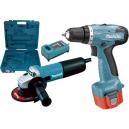 Makita DK1124 (9557HN + 6281DWE) sada náradia