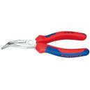 Knipex Kliešte 160 mm polguľaté vyhnuté s cvikom