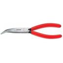 Knipex Kliešte 160 mm pologuľaté vyhnuté s bočným cvikom